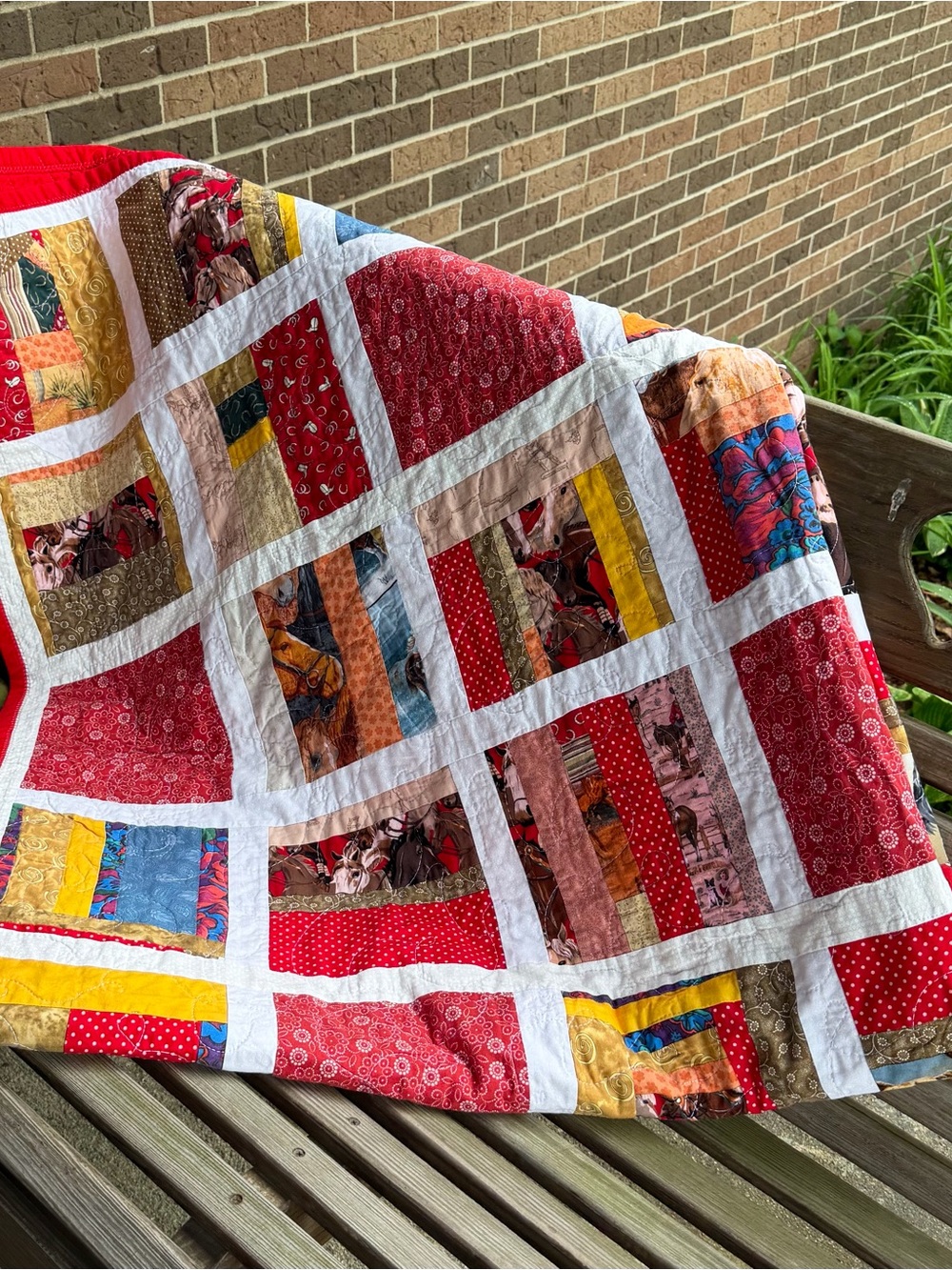 Horse quilt Equestrian bedding